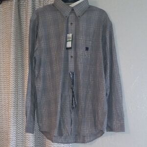 Arrow Men's Gray Checkered Button Down Shirt